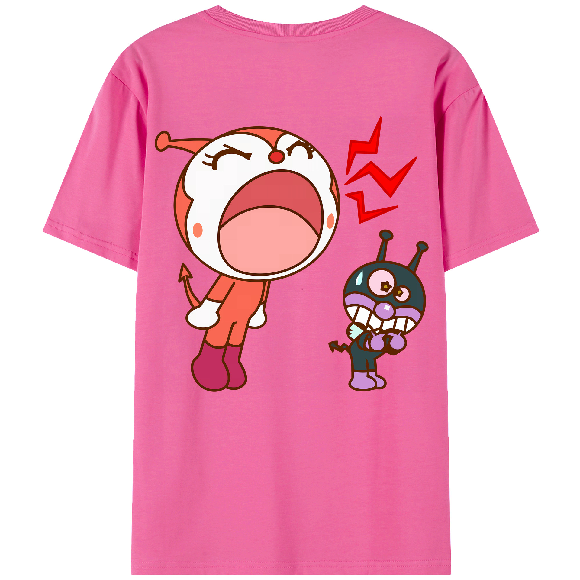 （画像用） アンパンマン Anpanman レディース半袖Tシャツ(バックプリント)